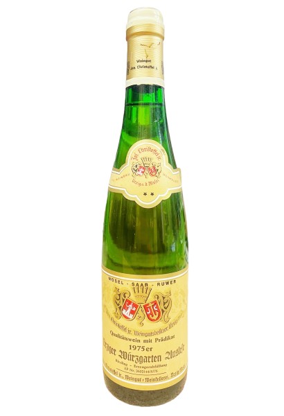 Wein 1975 Uerziger Würzgarten Riesling Auslese Goldkapsel